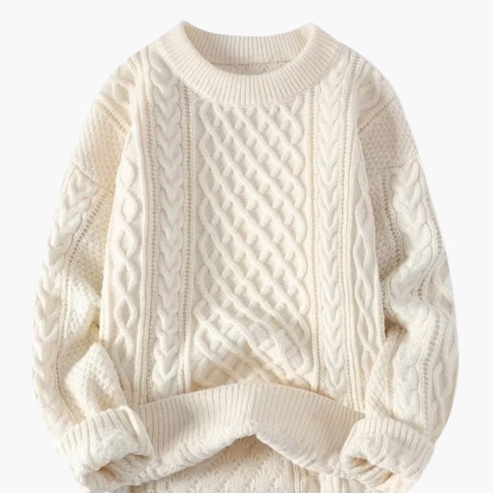 Cyrus Women's Cable Knit Sweater - Cream
